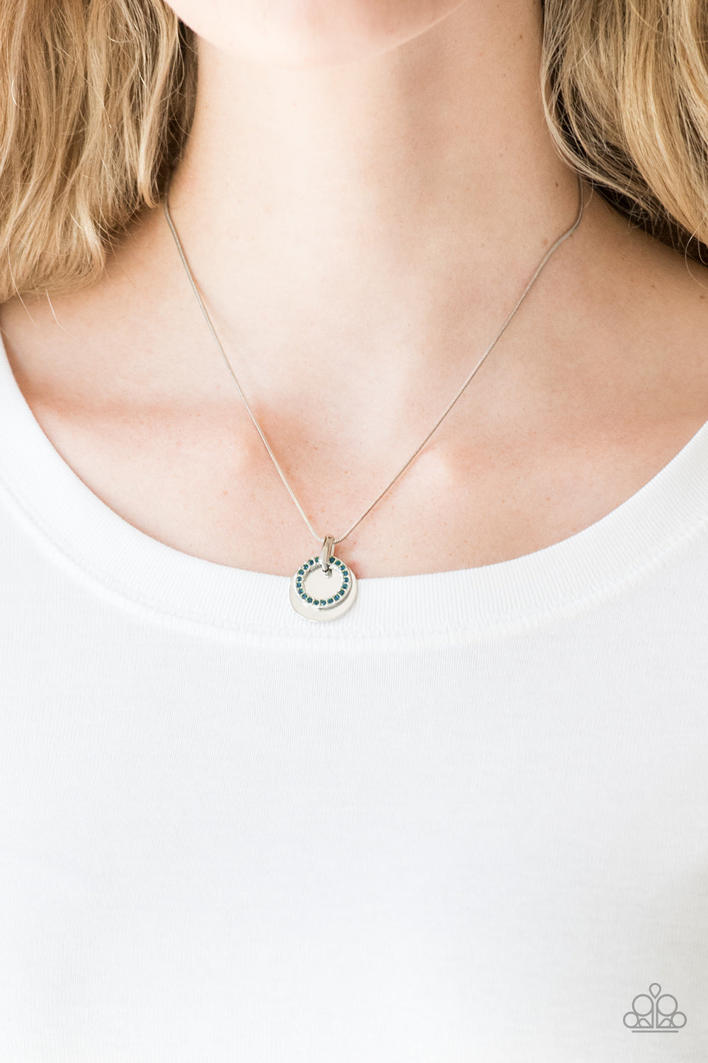 Front and CENTERED - Blue Necklace