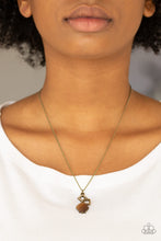 Load image into Gallery viewer, Stylishly Square - Brass Necklace

