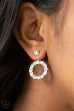 Load image into Gallery viewer, Diamond Halo - White Earrings
