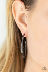Chic As Can Be - Black Earrings