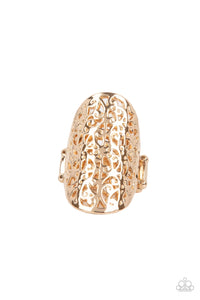 Full Out Frill - Gold Ring
