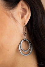 Load image into Gallery viewer, Distractingly Dizzy - Black Earrings
