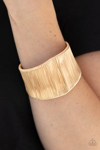 Hot Wired Wonder - Gold Bracelet