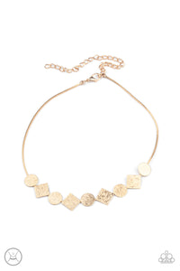 Dont Get Bent Out Of Shape - Gold Necklace