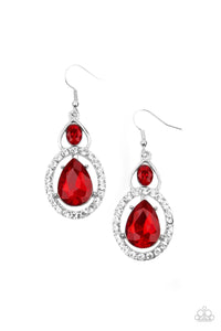 Double The Drama - Red Earrings