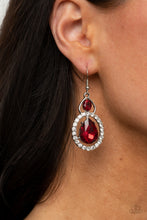 Load image into Gallery viewer, Double The Drama - Red Earrings
