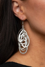 Load image into Gallery viewer, Mind OVAL Matter - Silver Earrings
