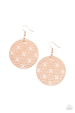 Load image into Gallery viewer, Metallic Mosaic - Rose Gold Earrings
