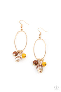 Golden Grotto - Yellow Earrings