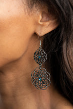 Load image into Gallery viewer, Mandala Mecca - Blue Earrings
