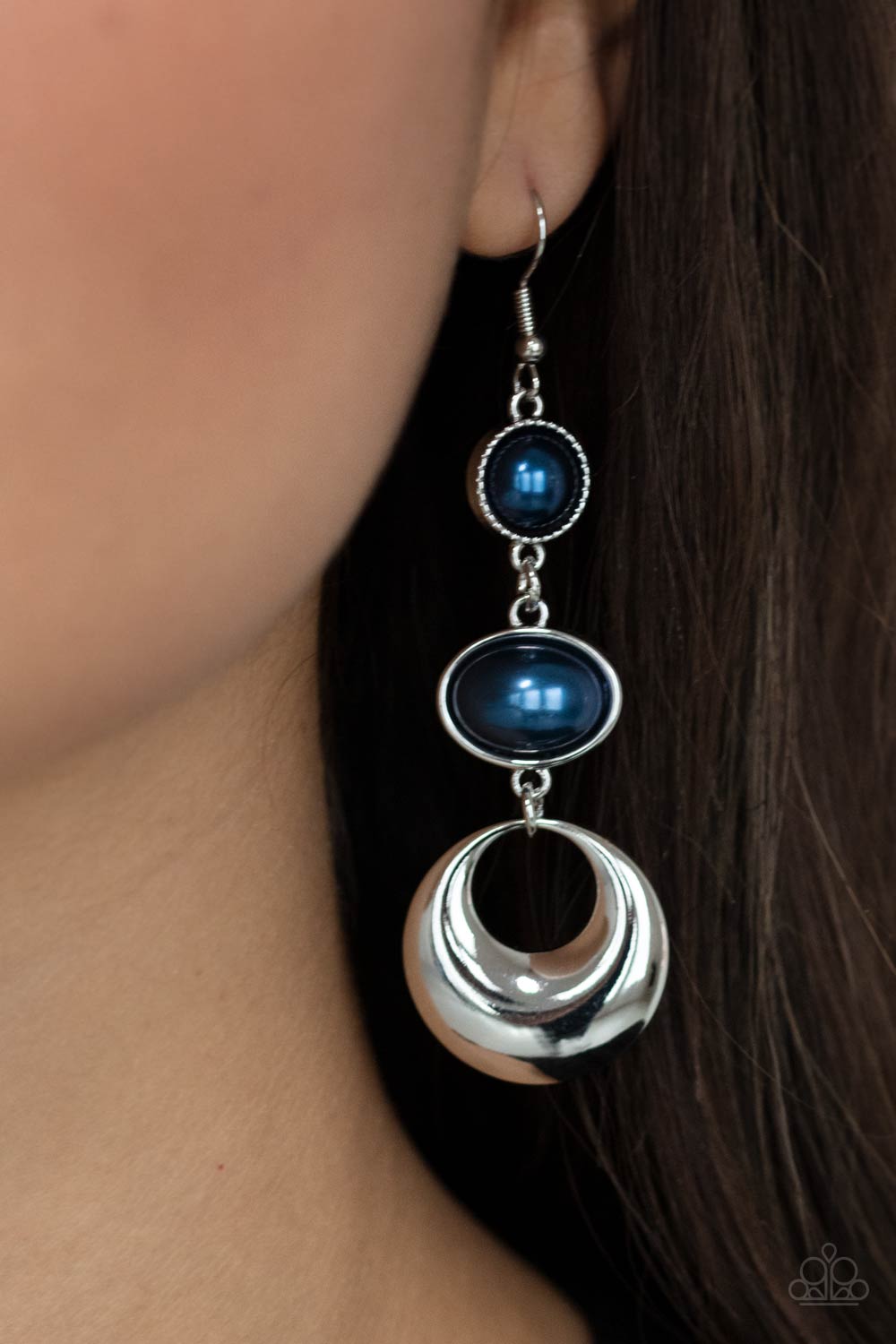 Bubbling To The Surface - Blue Earrings